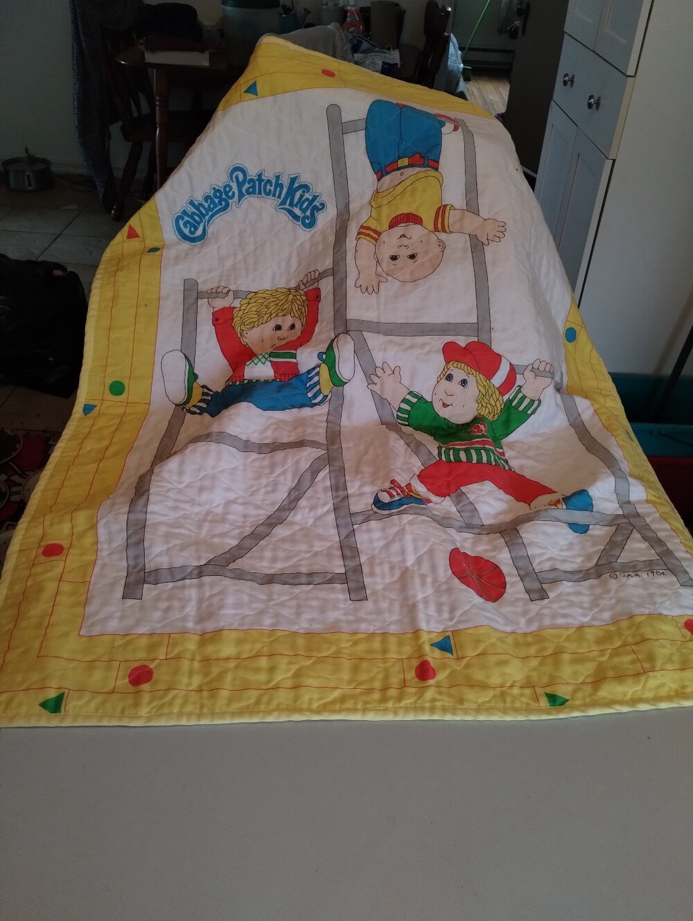 Vintage Cabbage Patchs  Kids Play Quilt 43x36